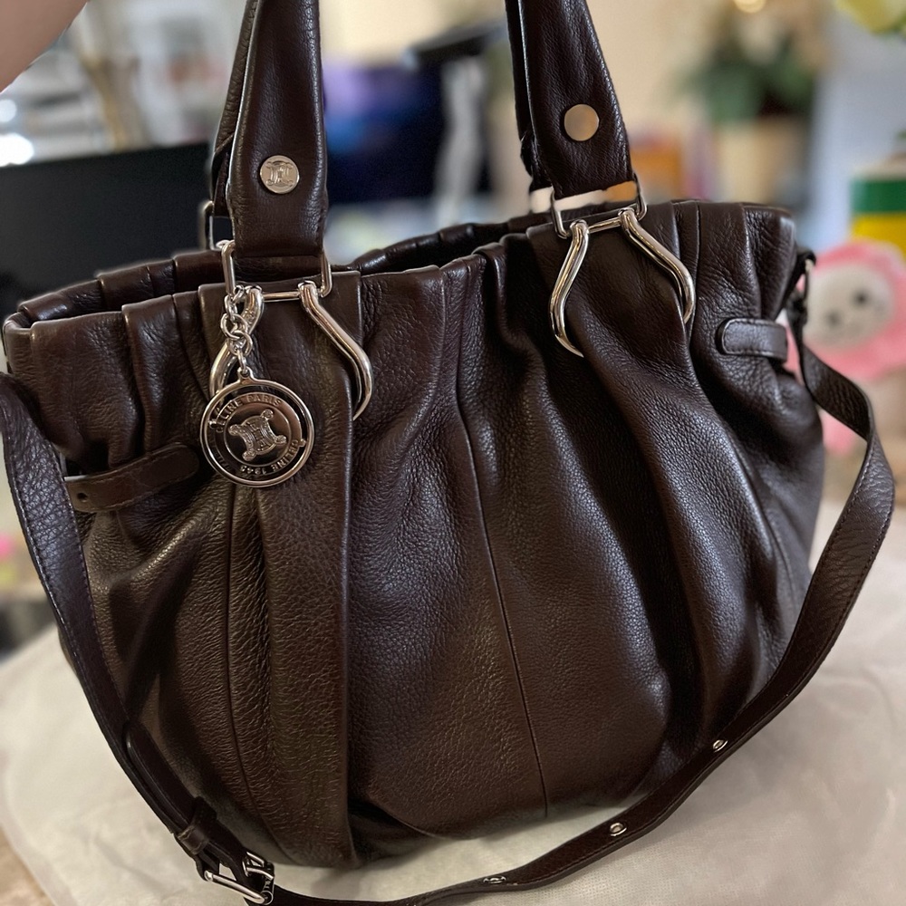 Celine leather bag two way